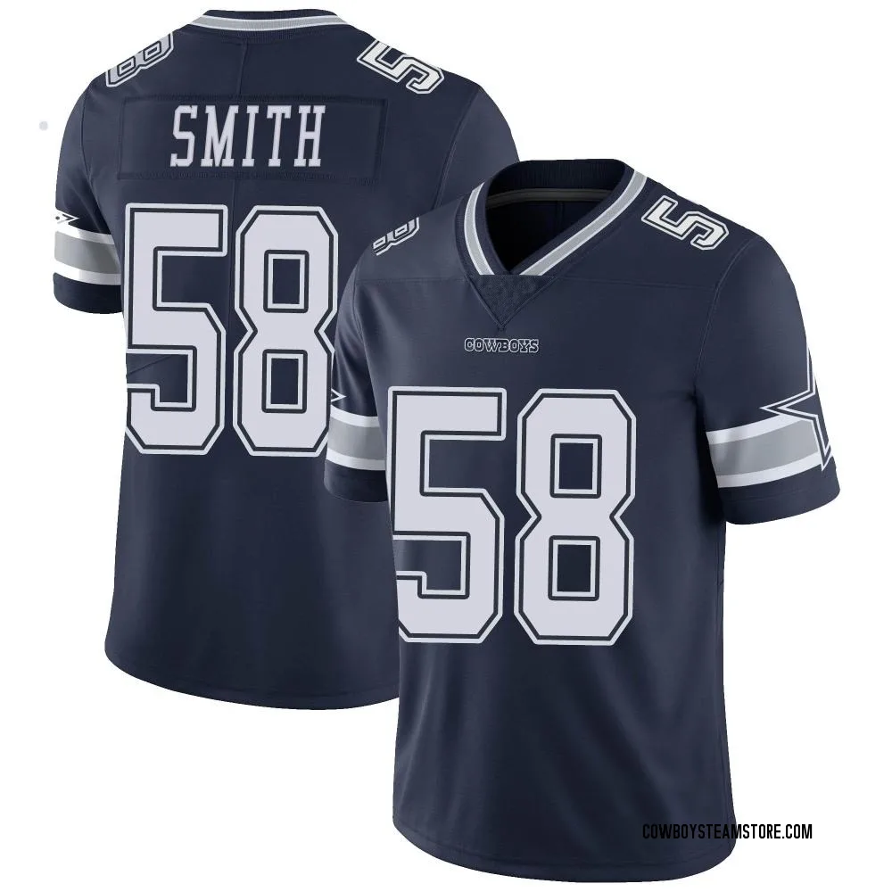 Youth Limited Mazi Smith Dallas Cowboys Navy Team Color Vapor Untouchable Jersey